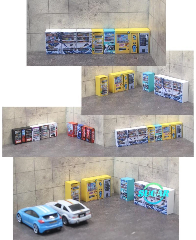 1/64 Diorama Car Garage Vending Machine Model City View Scene Accessories Model - Image 1 of 4