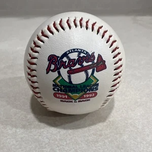 Béisbol consecutivo ATLANTA BRAVES campeones de la liga nacional 1991 y 1992 BP - Imagen 1 de 3