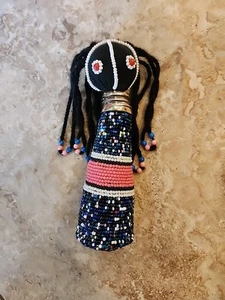 South African Ndebele Sangoma Doll 8 Inch Tribe Handmade Folk Art - Picture 1 of 2