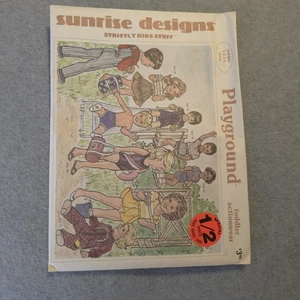 Sunrise Designs Playground Toddler Clothes Pattern Sz 1-4 UNCUT Vintage T108 - Picture 1 of 8