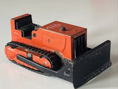 Vintage Tonka Orange Dozer, 4"  Pressed Steel 1970’s - Image 1 of 4