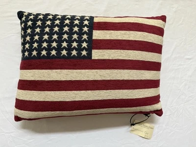 London Trading Co. American Flag Pillow/ Tag - Image 1 of 4