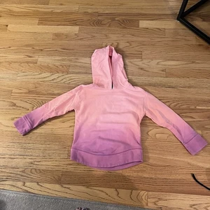 DSG Girls Sport Fleece Hoodie Sweatshirt Pink Ombré Extra Small 7-8 - Picture 1 of 7