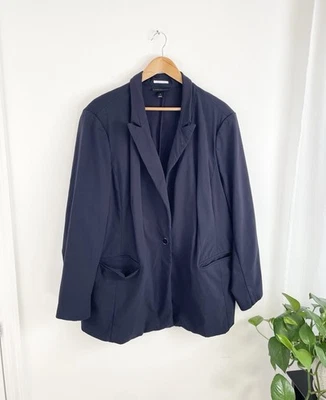Jaqueta Blazer Feminina Lane Bryant 28 Azul Marinho The Bryant Plus 28  - Imagem 1 de 4