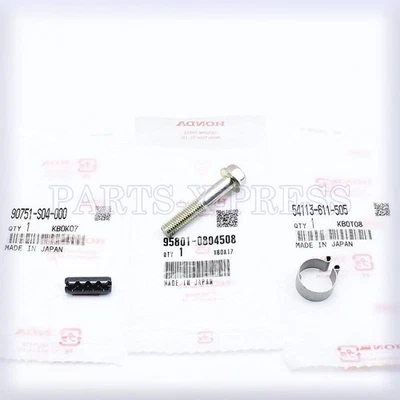 NUEVO GENUINO FABRICANTE DE EQUIPOS ORIGINALES HONDA CIVIC DEL SOL PASADOR DE ACOPLAMIENTO DE CAMBIO Y CLIP EN C Y JUEGO DE ABRAZADERAS DE PERNO Foto 1 de 4