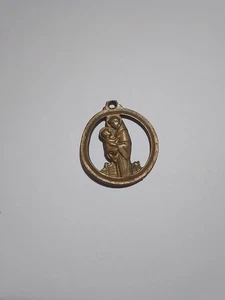 Sant'antonio Da Padova Antica Medaglia Cm 3 - Foto 1 di 2