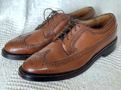 Zapatos de vestir Oxford FLORSHEIM IMPERIAL 93602 de cuero marrón con punta de ala para hombre talla 10 Foto 1 de 4