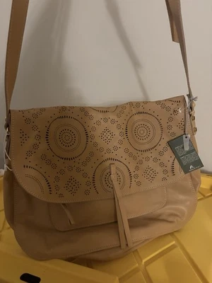Nardelli Tan Brown Large Satchel Bag NWT Foto 1 de 4