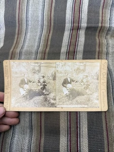 Vintage WEBSTER & ALBEE Stereoansicht WOULDNT YOU LIKE 2 BE WITH US Musik Banjo Hund - Bild 1 von 4