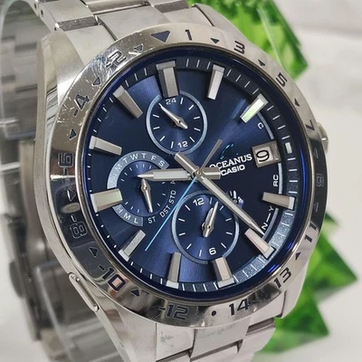 Часы Casio Oceanus OCW-T3000-2AJF Bluetooth солнечные титановый синий циферблат - Изображение 1 из 4