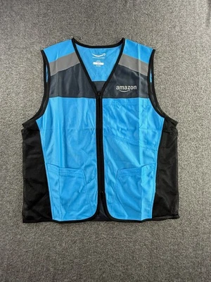 Amazon Luly Yang Safety Driver Vest M/L Reflective Uniform Blue Vest - Image 1 of 4