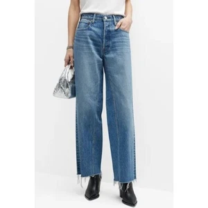 Moussy Vintage Jeans 26 High Rise Raw Hem Ankle Womens Denim - Picture 1 of 10