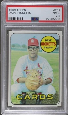 1969 Topps Dave Ricketts #232 PSA 7.5 - Image 1 of 2