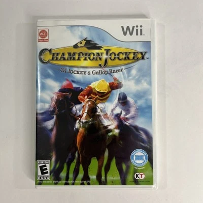 Champion Jockey: G1 Jockey & Gallop Racer Nintendo Wii, 2011 Complete Rare FS - Image 1 of 4