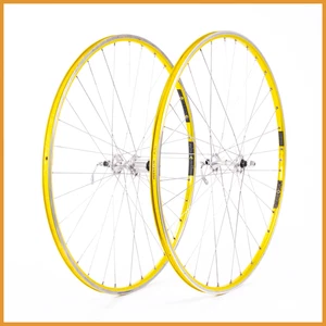 CAMPAGNOLO CHORUS  9s 32h AMBROSIO EXCELLENCE VINTAGE WHEELS 700C CLINCHER hub 9 - Picture 1 of 15