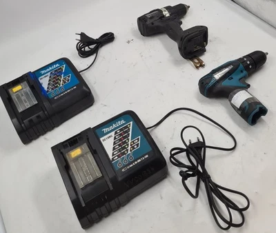 Lot of 4 Makita Cordless Tools - DDF484, HP330D, Used, Working - Image 1 of 4