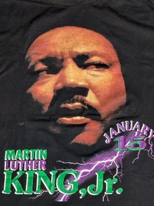 Vintage 90s MLK Martin Luther King JR VTG Rap Tee Shirt Mens Size XL Lightning - Picture 1 of 9