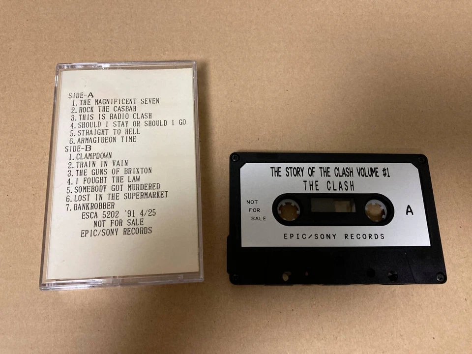 NOT FOR SALE Used Cassette Tape THE CLASH 1175 Operation confirmed JAPAN #T0406 - Image 1 of 4