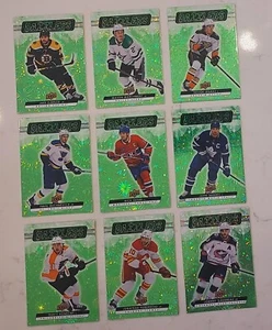 2023-24 UPPER DECK SERIES 1 HOCKEY GREEN DAZZLERS INSERTS PICK YOUR CARD - Picture 1 of 1