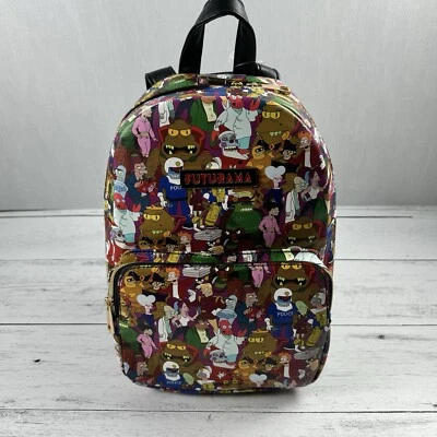 Mini Mochila Futurama Personajes Estampado Completo Nueva Foto 1 de 4