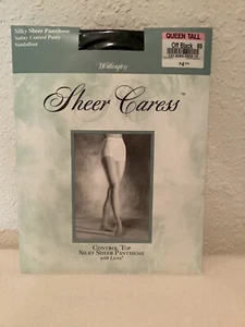 Worthington Sheer Caress Silky Sheer Pantyhose Off-Black Control Top- Queen Tall - Picture 1 of 3