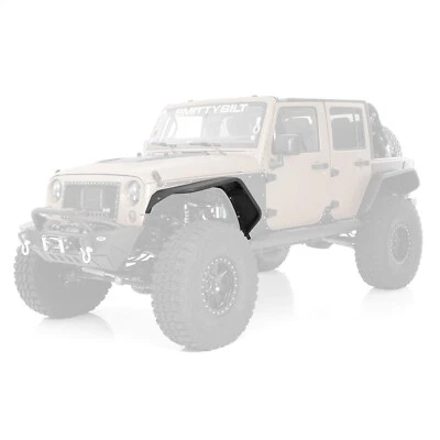 Juego de llamaradas de guardabarros Smittybilt 76838 XRC para Wrangler 07-18 (JK) Foto 1 de 4