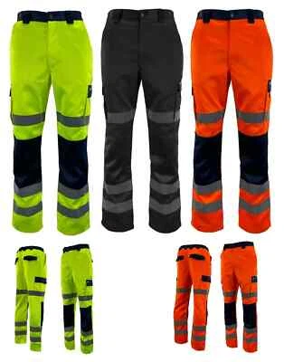 Hi Vis Viz reflektierende Cargo-Kampfhose Hochsichtbarkeit Sicherheit Arbeitskleidung Hose