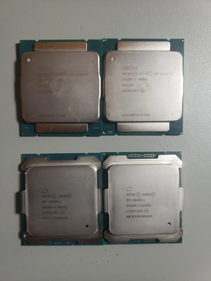 Lote de (2) pares coincidentes Intel Xeon E5-2620 V3 y E5-2620 V4 Foto 1 de 1
