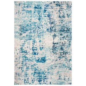 SAFAVIEH Madison Collection MAD471A Ivory / Turquoise Rug - Picture 1 of 17