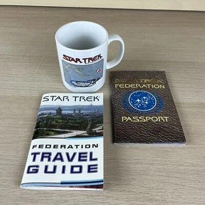 Star Trek Enterprise Coffee Mug, federation passport & travel guide - Picture 1 of 17