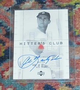 CARL YASTRZEMSKI - 1999 UPPER DECK HITTERS CLUB AUTO - HTF - LOOK! - Picture 1 of 2