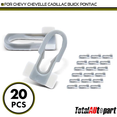 20 piezas clips de retención de molduras de revelación de cinturón para Chevy Cadillac Pontiac nailon Foto 1 de 4