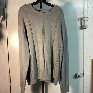 Saddlebred Knit Round Neck Sweater Sz XXL Pullover gray Long Sleeve - Picture 1 of 6