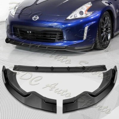 For 2013-2020 Nissan 370Z GT-Style Matt Black Front Bumper Splitter Spoiler Lip - Image 1 of 4