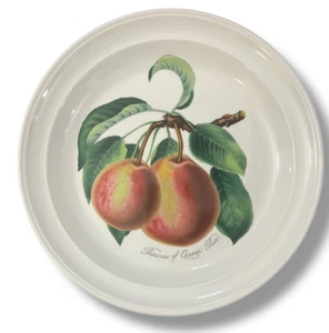 Portmeirion POMONA Princess of ORANGE PEAR Bread Plate Fruit England 7 3/8 in - Picture 1 of 3