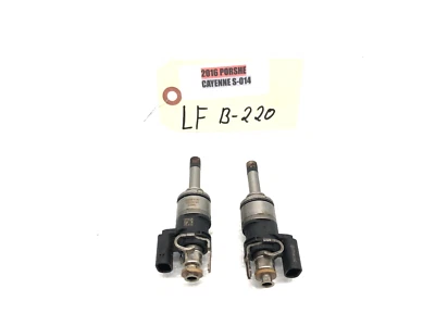 2015-2016 PORSCHE CAYENNE S 958 3,6 L JUEGO DE INYECTOR DE COMBUSTIBLE DELANTERO IZQUIERDO X2 OEM Foto 1 de 4