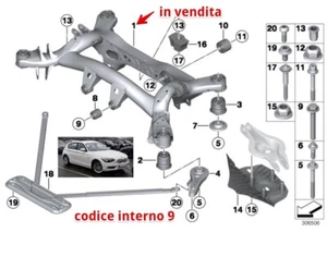 PONTE POSTERIORE BMW 1° SERIE F20 F21 116 118 33316792505 - Imagen 1 de 3