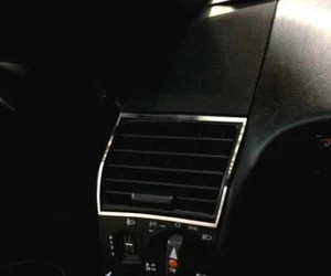 Telaio cromato D per vano ventilazione esterno/Mercedes SL R129 - acciaio inox lucido - Foto 1 di 3