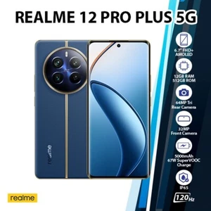 Realme 12 Pro Plus 5G Android Cell Phone (Blue/12GB+512GB/Dual SIM/Global Ver) - Picture 1 of 5