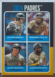 2024 Topps Heritage High Number Topps Team Quads Padres M32 - Picture 1 of 1