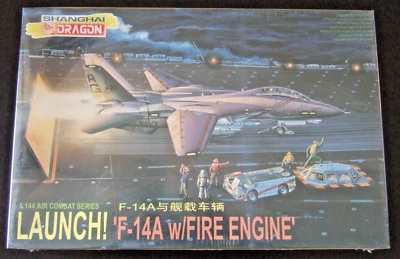 SHANGHAI DRAGON  LAUNCH!  'F-14A with FIRE ENGINE  1:144 AIR COMBAT SERIES  4020 - Image 1 of 4