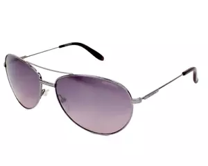 Carrera Unisex Aviator Full Rim Silver Sunglasses With Purple Lens - Picture 1 of 3