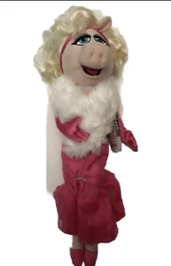 Disney Store MISS PIGGY Peluche Bambola I Muppet 19" Vestito Rosa Nuovo con etichette Divertente - Foto 1 di 10