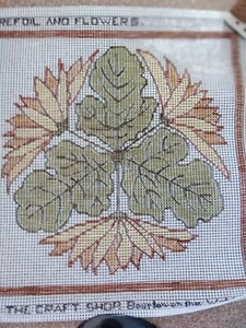 Needlework Trammed 7 D Canvas Not a kit Use own wool Suitable for cushion front - Picture 1 of 4