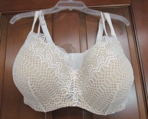 Cacique Balconette Women's White and Biege Bra Size 42G - Picture 1 of 6