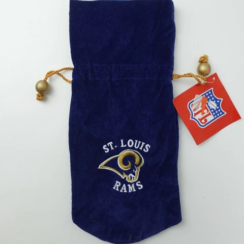 St Louis Rams SC Christmas Drawstring Bag New Football NFL 14" x 6" Cover