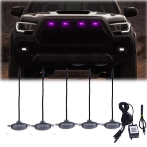 Rejilla delantera LED negra estilo Raptor 5 piezas RGB para Ram 1500 2019-2021 - Imagen 1 de 8