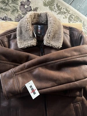  Chaqueta Bomber Jeans By Buffalo Cuero Sintético Talla M Foto 1 de 4