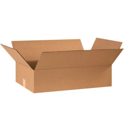 25 -  24 x 14 x 4  Cardboard Shipping Moving Boxes Flat Corrugated Cartons - Image 1 of 2