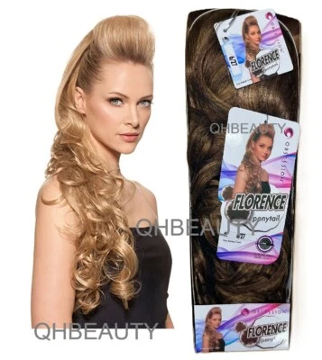 OBSESSION SYNTHETIC DRAWSTRING CURLY LONG HAIR PONYTAIL - FLORENCE - Image 1 of 4
